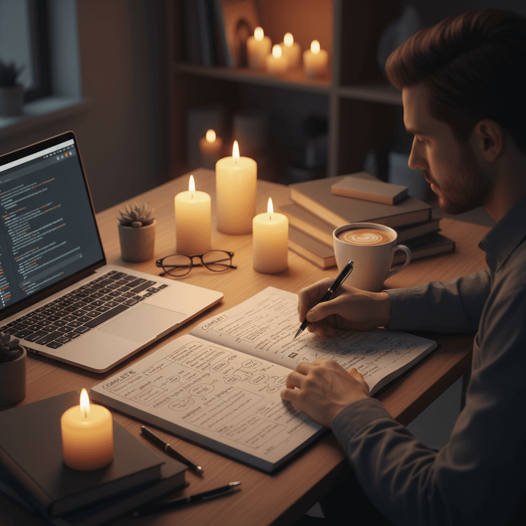 Individual working on applied AI project